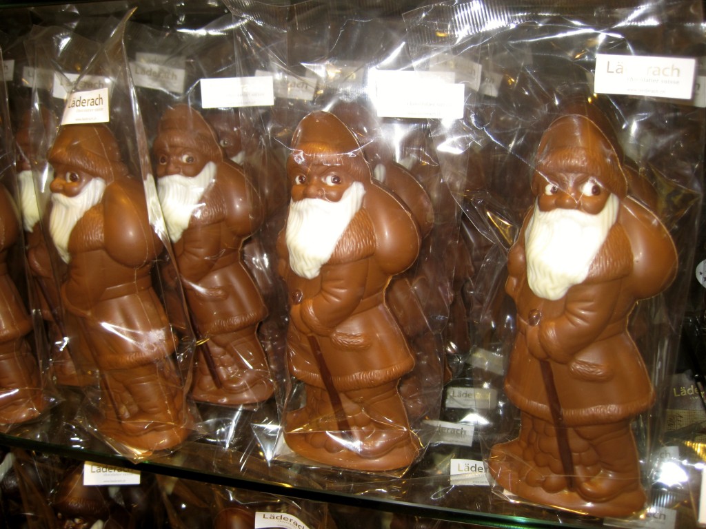Swiss Chocolate Santas